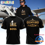 Kansas City Chiefs Patrick Mahomes Super Bowl LIX BOSS Hoodie T-Shirt