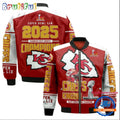 Kansas City Chiefs Super Bowl 2025 Champions Red Bomber Jacket