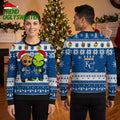 Kansas City Royals Groot And Grinch Santa Hats Ugly Christmas Sweater