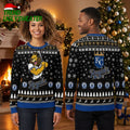 Kansas City Royals Lion Mascot Playing Baseball Ugly Christmas Sweater