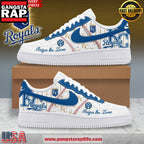 Kansas City Royals Reign The Zone Limited Edition Air Force 1 Running Sneakers Shoes