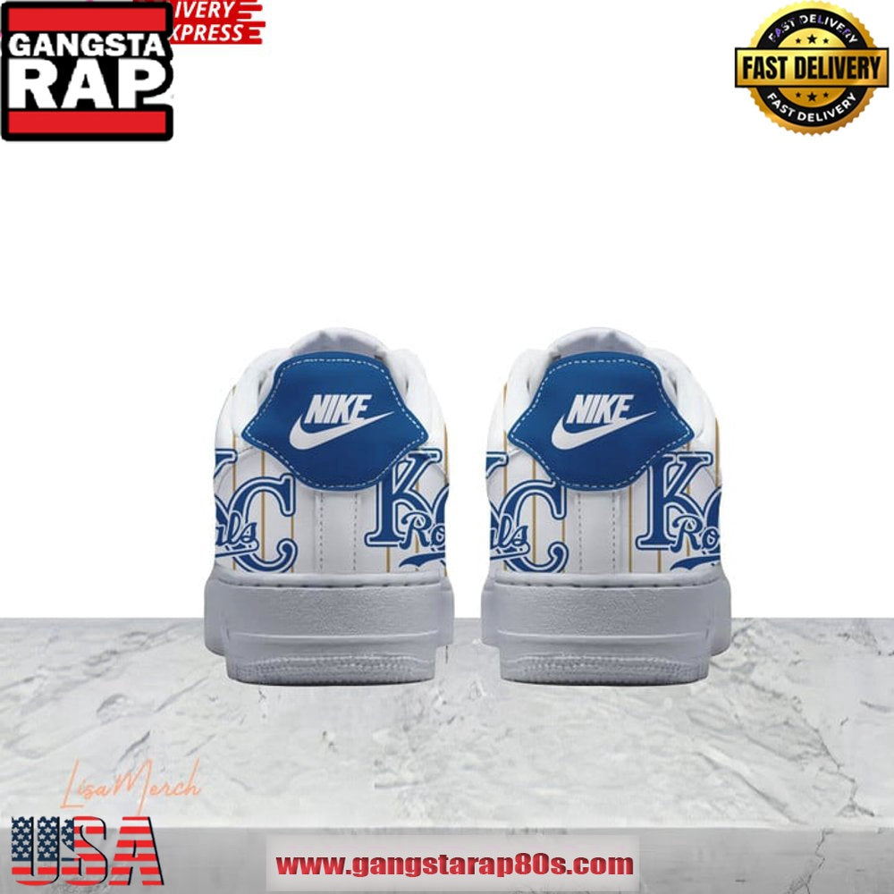 Kansas City Royals Reign The Zone Limited Edition Air Force 1 Running Sneakers Shoes