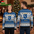 Kansas City Royals Reindeer And Snowflake Pattern Ugly Christmas Sweater
