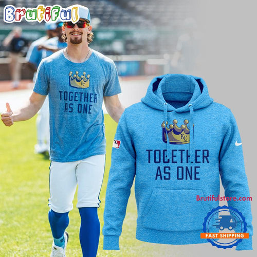 Kansas City Royals Together As One Baseball Team Hoodie