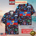 Kansas Jayhawks Solgan Beak’em Hawks True Fan Spirit Custom Name Aloha Hawaiian Shirt
