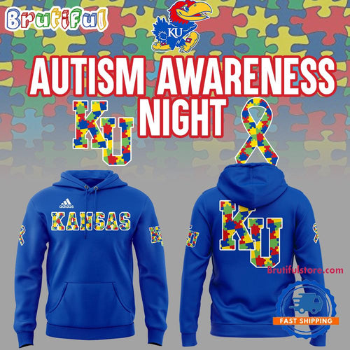 Kansas Jayhawks x Autism Awareness Day 2025 Hoodie