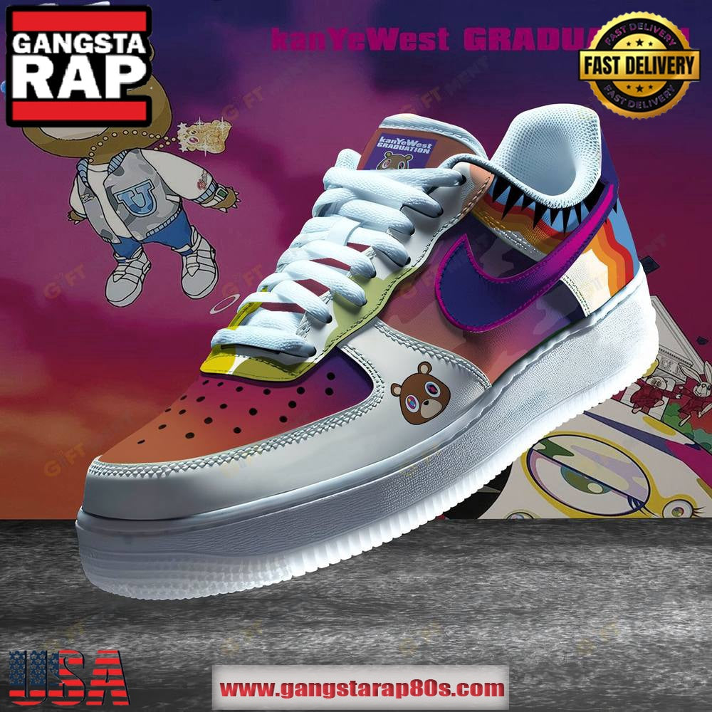 Kanye West Graduation Limited Edition Air Force 1 Running Sneakers Shoes