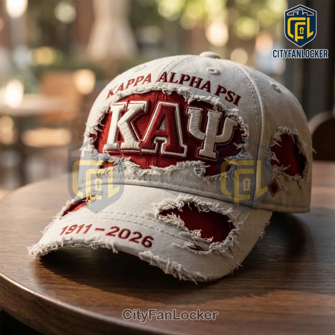 Kappa Alpha Psi 1911-2026 Distressed Baseball Cap