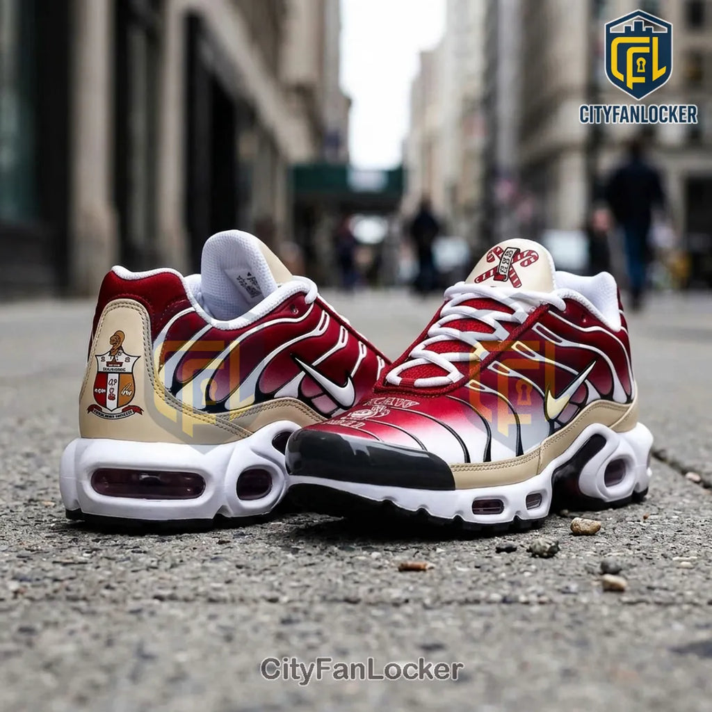 Kappa Alpha Psi 1911 Red and Cream Custom TN-Sneakers