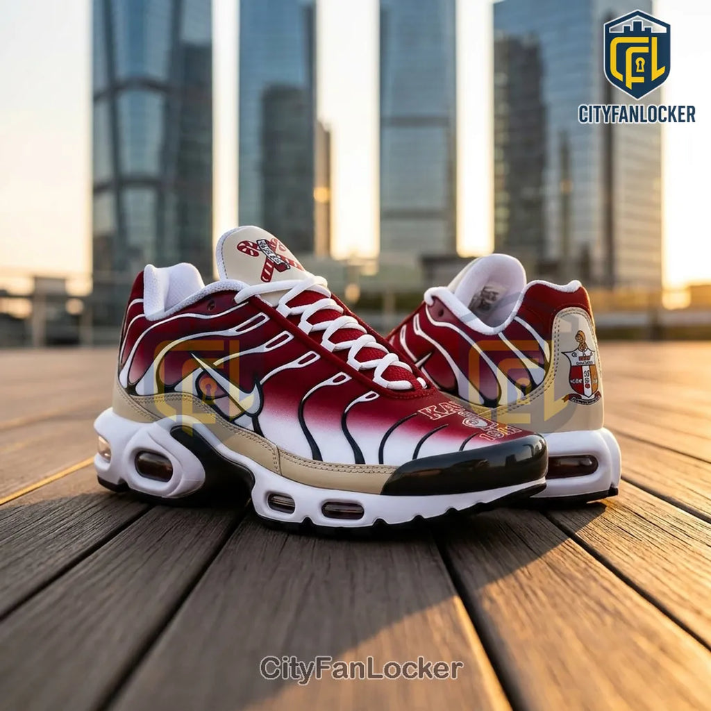 Kappa Alpha Psi 1911 Red and Cream Custom TN-Sneakers