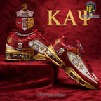 Kappa Alpha Psi ΚΑΨ D9 Custom Red Gold TN Sneakers