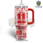 Kappa Alpha Psi Fraternity 1911 Crimson Stainless Steel 40oz Handle Tumbler