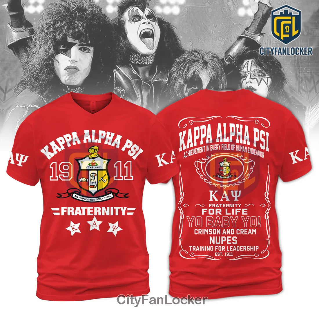 Kappa Alpha Psi Fraternity Crimson Red 1911 Red Shirt