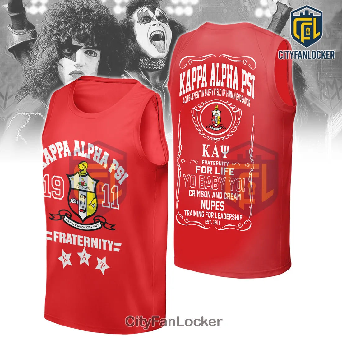 Kappa Alpha Psi Fraternity Crimson Red 1911 Red Shirt