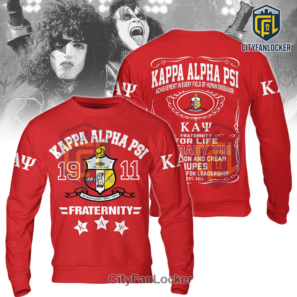 Kappa Alpha Psi Fraternity Crimson Red 1911 Red Shirt