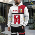 Kappa Alpha Psi Fraternity Crimson White Embroidered Logo Hooded Jogger Set