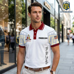 Kappa Alpha Psi Fraternity We The People Freedom White Polo Shirt