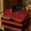 Kappa Alpha Psi Red and Gold Personalized Polo Shirt