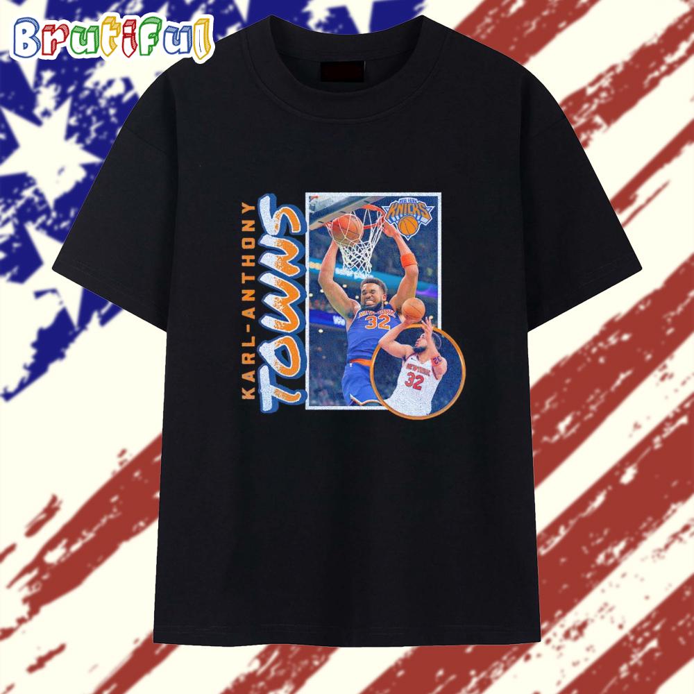 Karl-Anthony Towns New York Knicks Player Graphic T Shirt