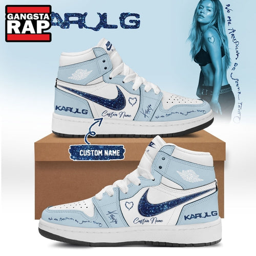 KaRol G Album NO ME ARREPIENTO DE SENTIR TANTO Air Jordan 1 Hightop Shoes