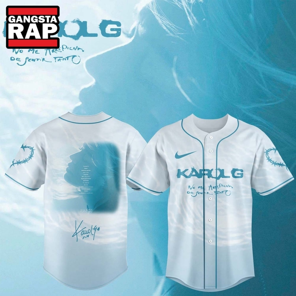KaRol G Album NO ME ARREPIENTO DE SENTIR TANTO Baseball Jersey , Music Fans Jersey Shirt