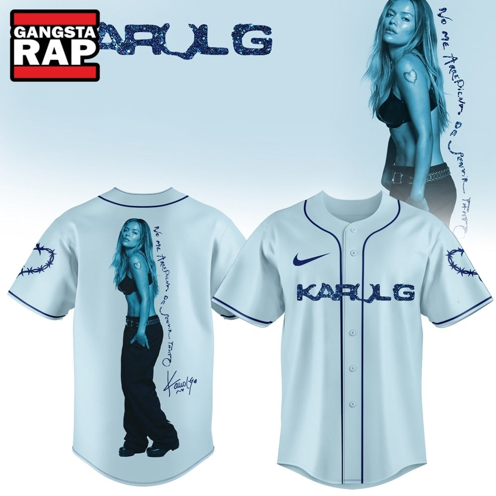 KaRol G Album NO ME ARREPIENTO DE SENTIR TANTO Chibi Baseball Jersey , Music Fans Jersey Shirt