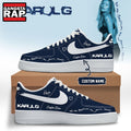 KaRol G Album NO ME ARREPIENTO DE SENTIR TANTO Custom Blue Air Force 1 Shoes , Music Trending Shoes
