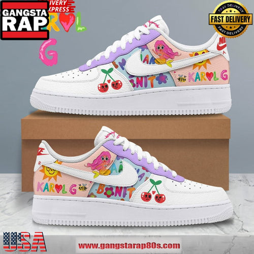 Karol G Sunset Special Edition Air Force 1 Running Sneakers Shoes