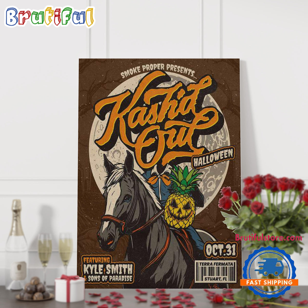 Kash’d Out Terra Fermata In Stuart, FL Oct 31 2024 Event Poster Canvas Art