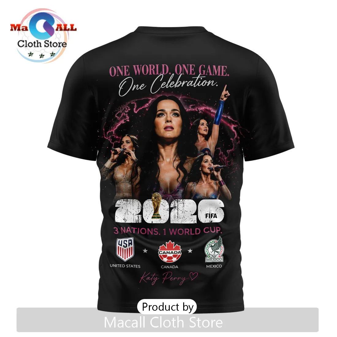 Katy Perry x FIFA World Cup 2026 USA Canada Mexico T-Shirt