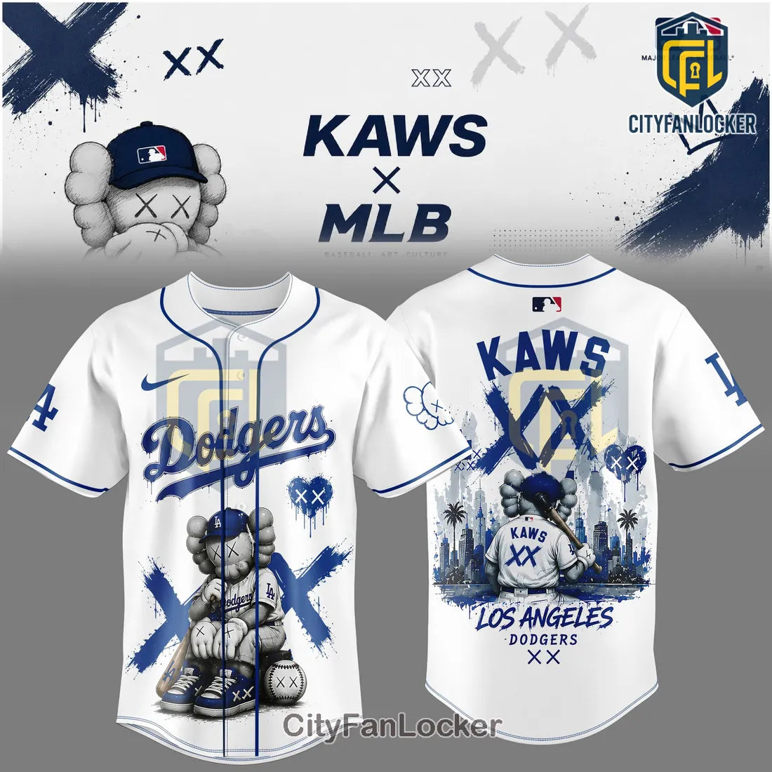 KAWS x Los Angeles Dodgers 2026 Edition Baseball Jersey