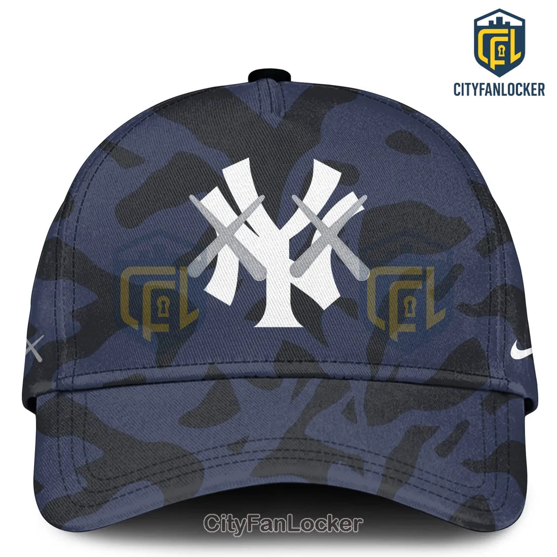 Kaws x New York Yankees Camo Baseball Jersey