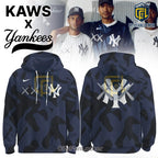 Kaws x New York Yankees Camouflage Pullover Hoodie