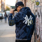 Kaws x New York Yankees Camouflage Pullover Hoodie