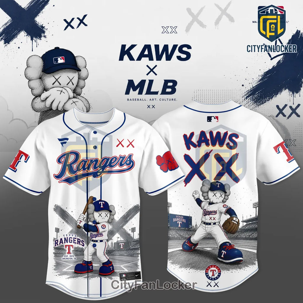KAWS x Texas Rangers 2026 Edition Baseball Jersey