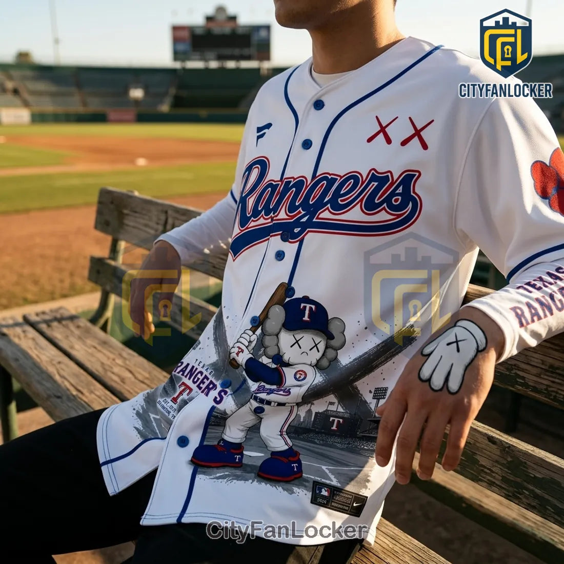 KAWS x Texas Rangers 2026 Edition Baseball Jersey