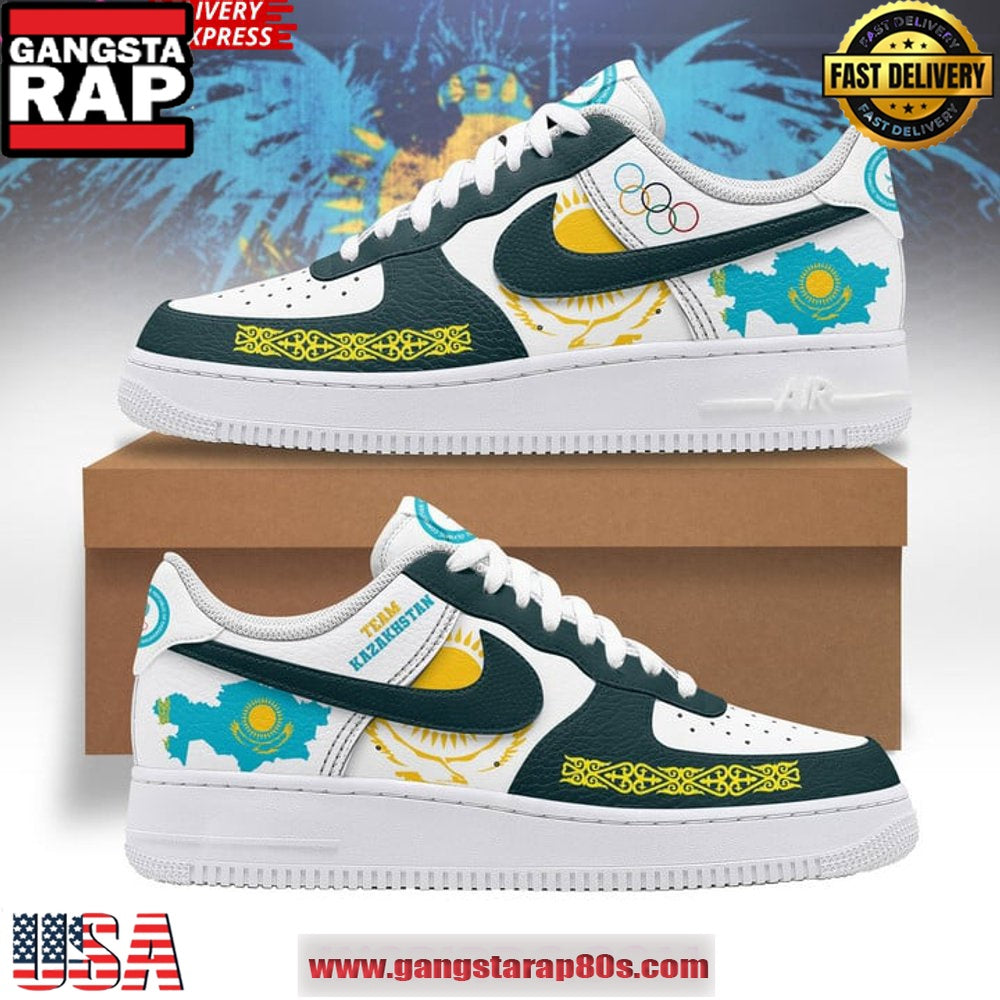 Kazakhstan Team Olympic Paris Nike Air Force 1 Sneakers Shoes