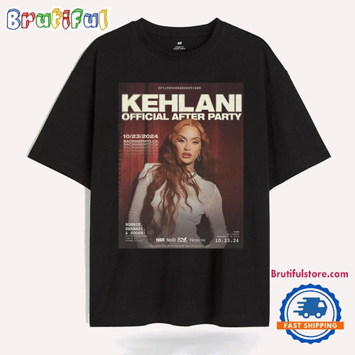 Kehlani Hard Rock Live Sacramento Wheatland CA Oct 23 2024 Tour T Shirt