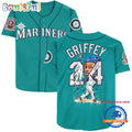 Ken Griffey Jr. Seattle Mariners 3D Baseball Jersey