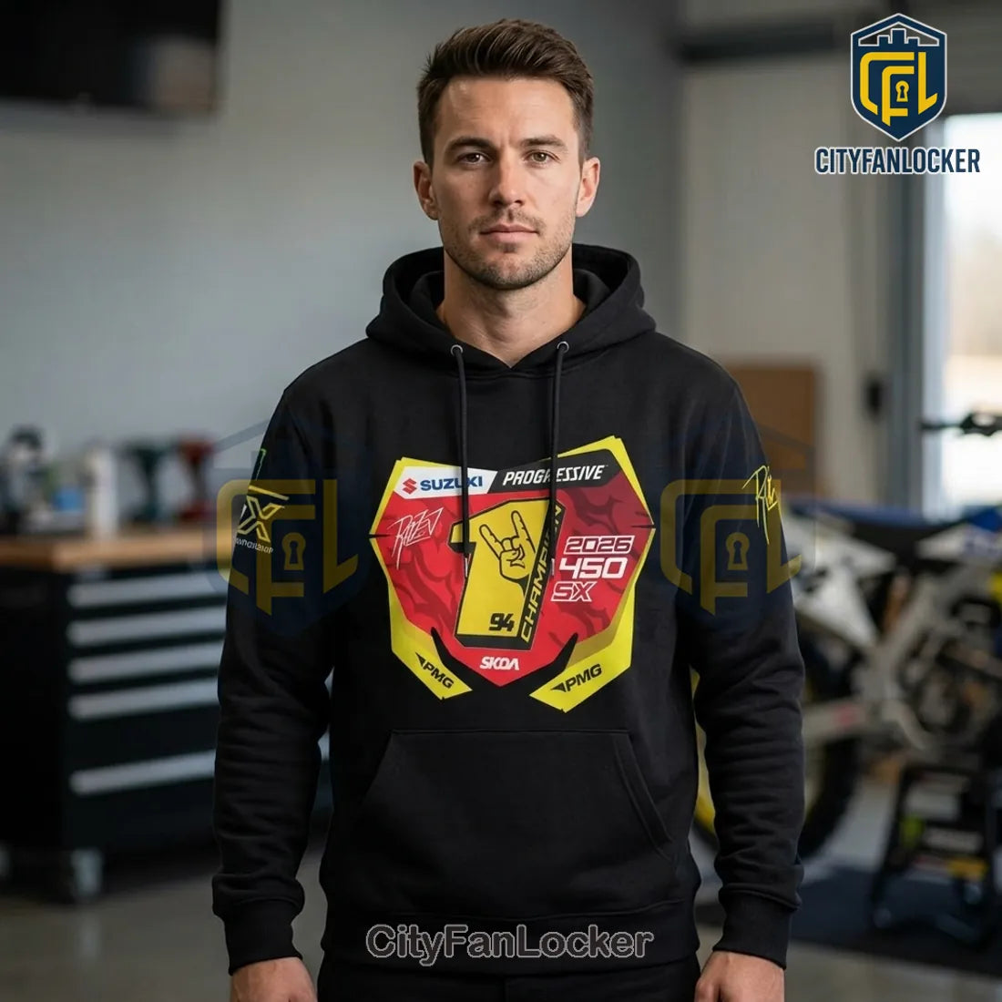Ken Roczen 450SX Champion 2026 Motocross Racing Hoodie