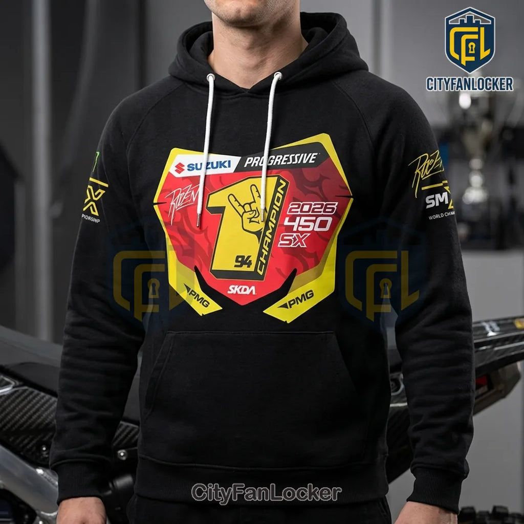 Ken Roczen 450SX Champion 2026 Motocross Racing Hoodie