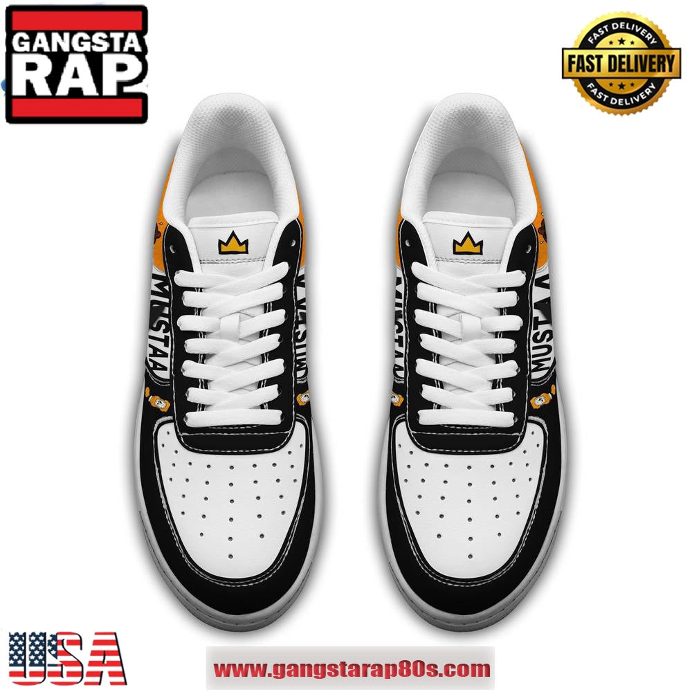 Kendrick Lamar Mustard Special Edition Air Force 1 Running Sneakers Shoes