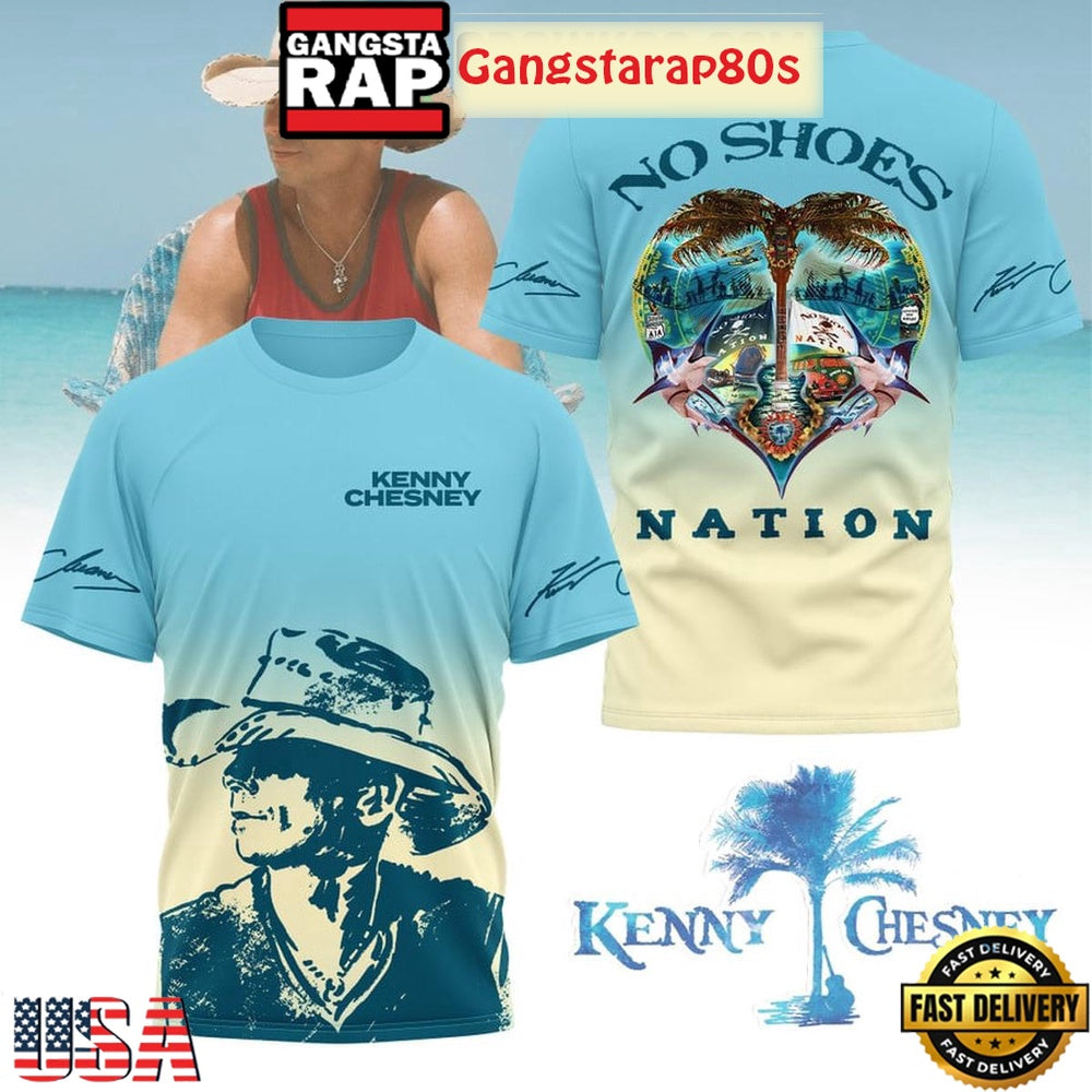 Kenny Chesney In No Shoes Nation 2026 Unisex T-Shirt