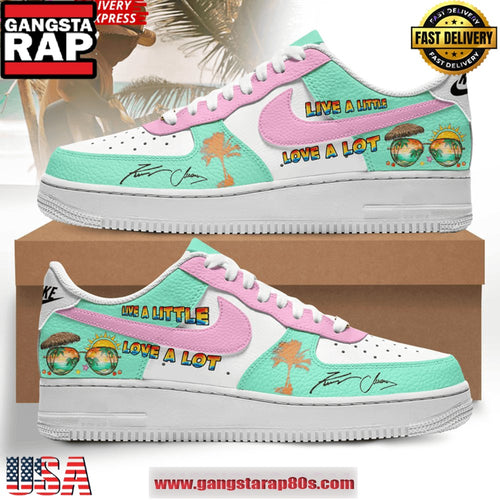 Kenny Chesney Live a Little New Design Air Force 1 Sneakers Shoes