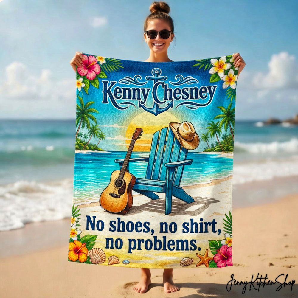 Kenny Chesney No Shoes Nation 2026 Collection Beach Towel