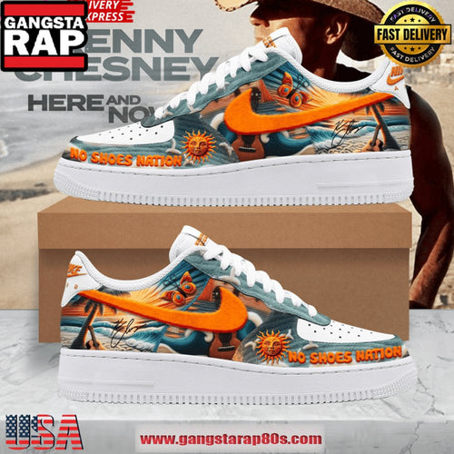 Kenny Chesney No Shoes Nation Air Force 1 Sneakers Shoes