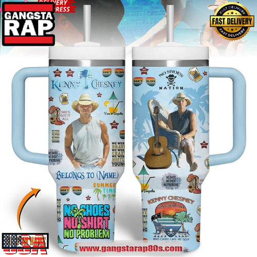 Kenny Chesney No Shoes Nation Stanley Tumbler Cup 40oz