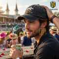 Kentucky Derby Day Jockey Horse & Rose Baseball Cap