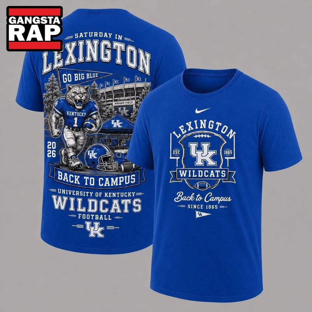 Kentucky Wildcats 2026 NCAA Back To Campus 3D Shirt