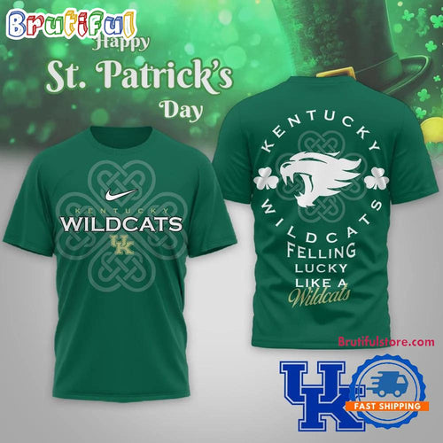 Kentucky Wildcats 2026 NCAA Lucky St. Patricks Day Limited Edition 3D Shirt